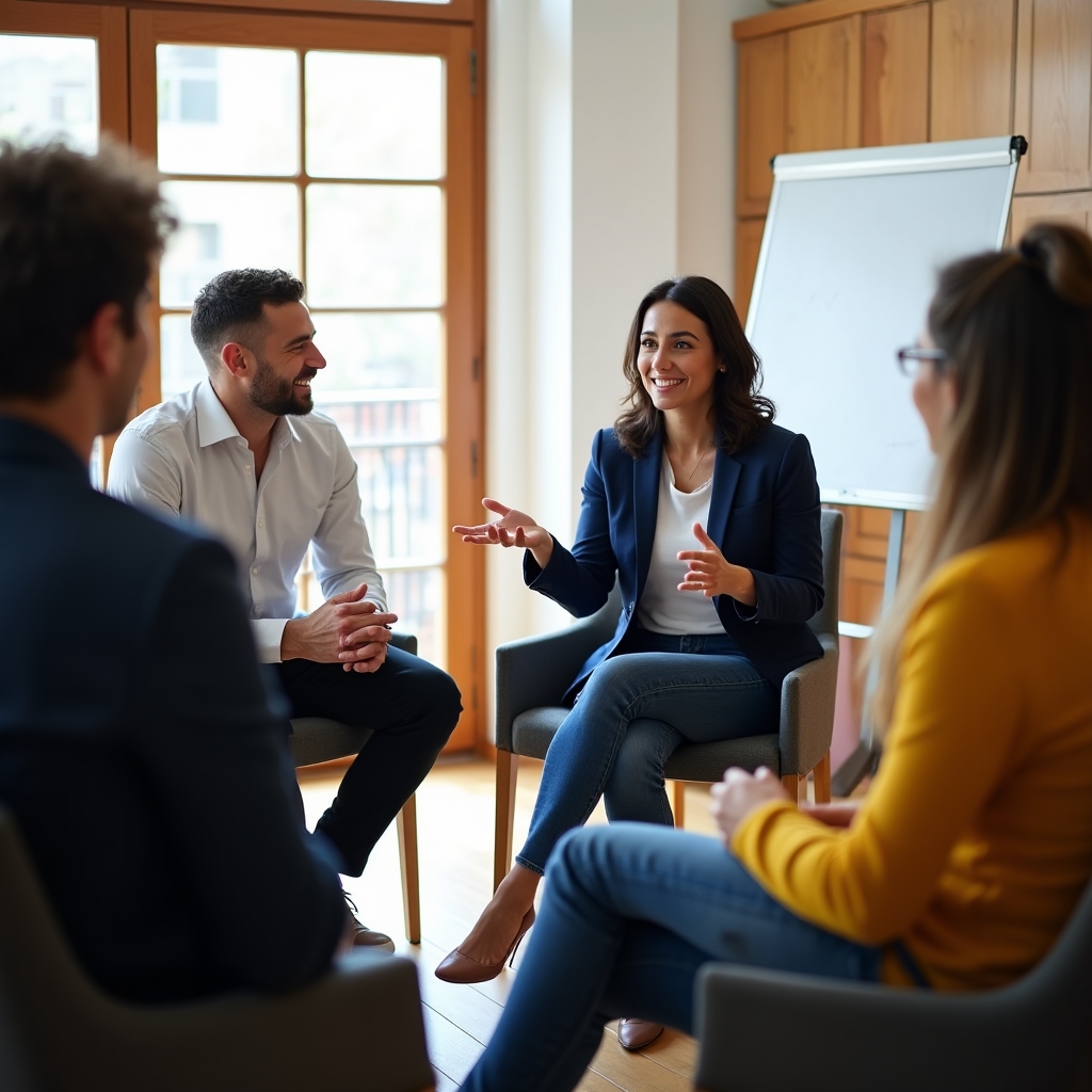 Partecipanti durante un corso di comunicazione assertiva